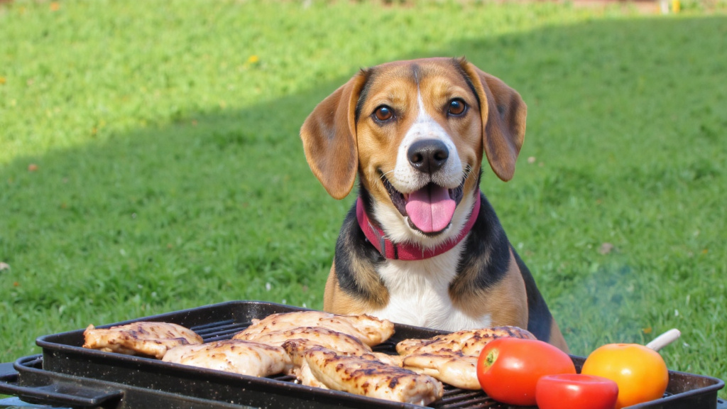 Healthy barbeque snacks for dogs at summer cookouts